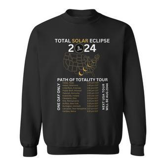 Total Solar Eclipse 2024 Totality Usa Tour Sweatshirt - Monsterry AU