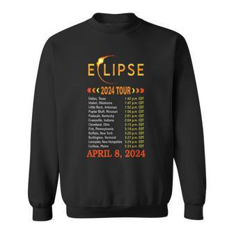 Total Solar Eclipse 2024 Tour Of America 040824 Sweatshirt | Mazezy