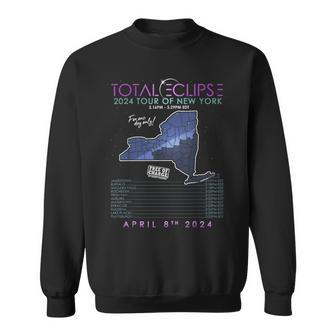 Total Solar Eclipse 2024 Tour Of New York April 8Th Sweatshirt | Mazezy