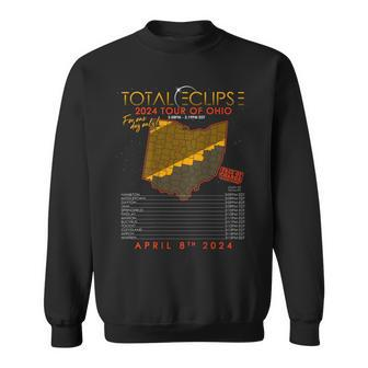 Total Solar Eclipse 2024 Tour Of Ohio April 8Th Sweatshirt - Monsterry