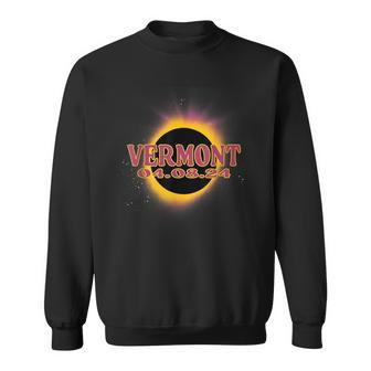 Total Solar Eclipse 2024 Vermont America Totality Event Sweatshirt | Mazezy
