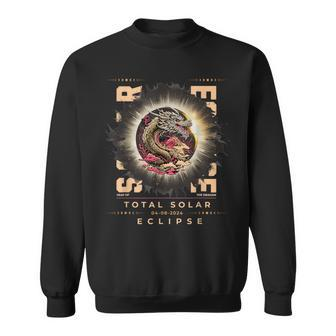 Total Solar Eclipse 2024 In The Year Of The Dragon Sweatshirt - Seseable