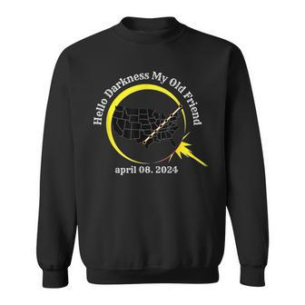 Total Solar Eclipse April 08 2024 Tour Of America Usa Map Sweatshirt - Monsterry CA