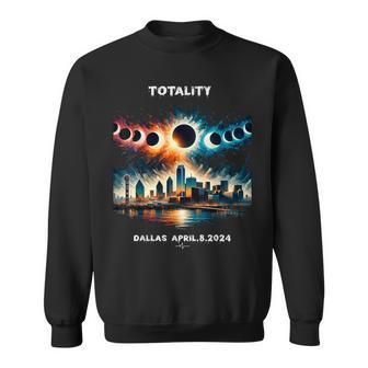 Total Solar Eclipse April 8 2024 Dallas Sweatshirt | Mazezy