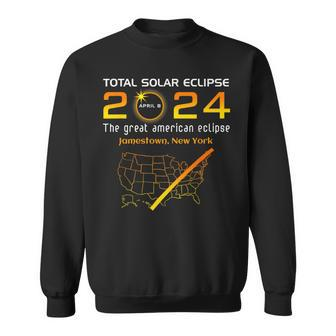 Total Solar Eclipse April 8 2024 Jamestown New York Ny Moon Sweatshirt | Mazezy DE