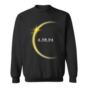 Total Solar Eclipse April 8 2024 Twice In A Lifetime Cool Sweatshirt - Monsterry UK