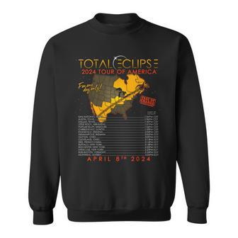 Total Solar Eclipse April 8Th 2024 Tour Of America Sweatshirt | Mazezy