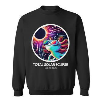 Total Solar Eclipse Axolotl April 8 2024 Sweatshirt - Seseable