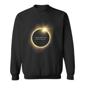 Total Solar Eclipse Checklist Twice In Lifetime Total Solar Sweatshirt - Seseable