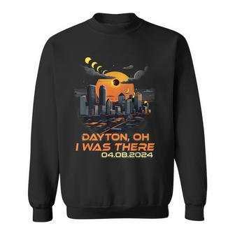 Total Solar Eclipse Cityscape Dayton Ohio Oh Sweatshirt - Monsterry UK
