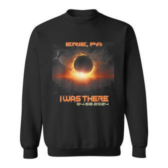 Total Solar Eclipse Cityscape Erie Pennsylvania Pa Sweatshirt | Mazezy