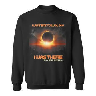 Total Solar Eclipse Cityscape Watertown New York Ny Sweatshirt - Monsterry DE