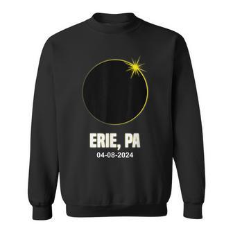 Total Solar Eclipse Erie 2024 Pennsylvania Erie Eclipse Sweatshirt | Mazezy AU