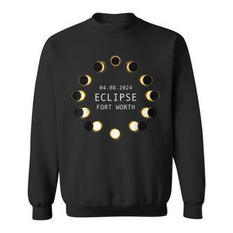Total Solar Eclipse Fort Worth Tx 8Th April 2024 04082024 Sweatshirt - Monsterry
