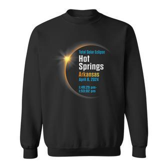 Total Solar Eclipse Hot Springs Arkansas April 8 2024 Sweatshirt - Seseable