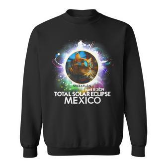 Total Solar Eclipse Mazatlan Mexico 2024 Cat Totality Sweatshirt - Monsterry UK