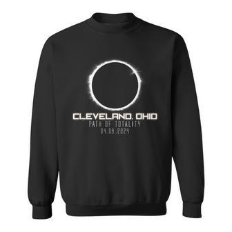 Total Solar Eclipse Path Totality Cleveland Ohio 2024 Event Sweatshirt - Seseable