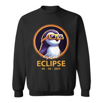 Total Solar Eclipse Penguin Wearing Glasses Eclipse 2024 Sweatshirt - Seseable