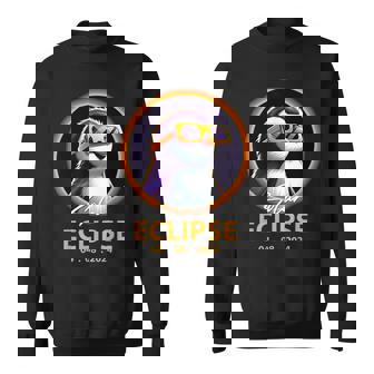 Total Solar Eclipse Penguin Wearing Glasses Eclipse 2024 Sweatshirt | Seseable UK