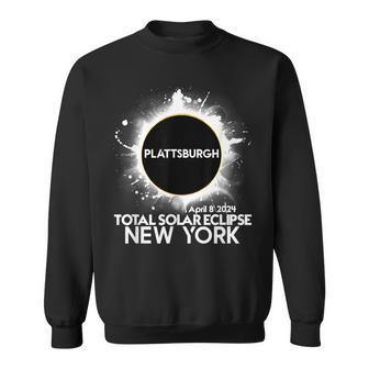 Total Solar Eclipse Plattsburgh New York 2024 Totality Sweatshirt - Monsterry