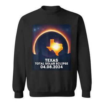 Total Solar Eclipse Texas 2024 April 8Th Totality Sweatshirt - Monsterry