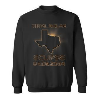Total Solar Eclipse Texas 2024 Texas Eclipse Sweatshirt - Thegiftio UK
