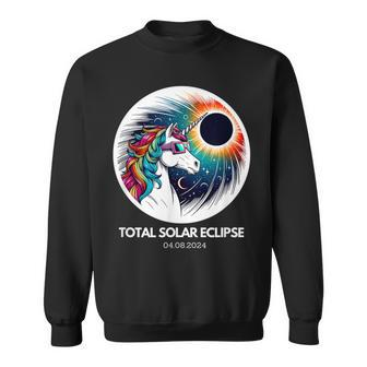 Total Solar Eclipse Unicorn April 8 2024 Sweatshirt | Mazezy AU