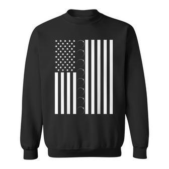 Total Solar Eclipse Us American Flag 04082024 Totality Sweatshirt | Mazezy