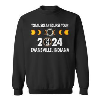 Total Solar Eclipse Us Tour 04 08 2024 Evansville Indiana Sweatshirt - Monsterry DE