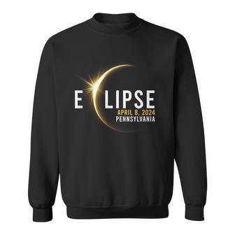 Totality 04 08 24 Total Solar Eclipse 2024 Pennsylvania Sweatshirt | Mazezy AU