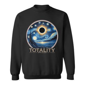 Totality April 8 2024 Astronomy Solar Eclipse Boys Girls Sweatshirt | Mazezy