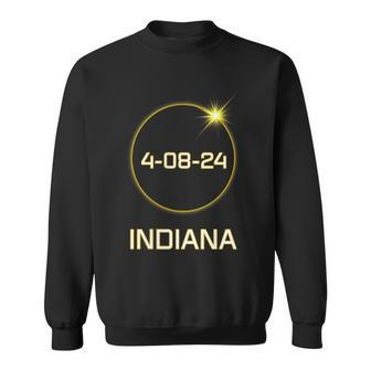 Totality Path 2024 Indiana Total Eclipse Pocket Sweatshirt - Monsterry
