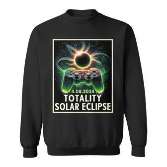 Totality Solar Eclipse 2024 Video Game Controller Boys Sweatshirt - Thegiftio UK