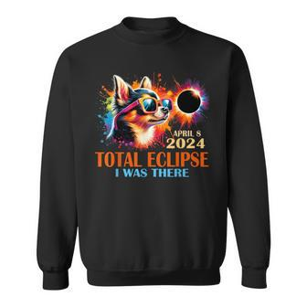 Totality Total Solar Eclipse 2024 Chihuahua Dog Colorful Sweatshirt - Monsterry UK