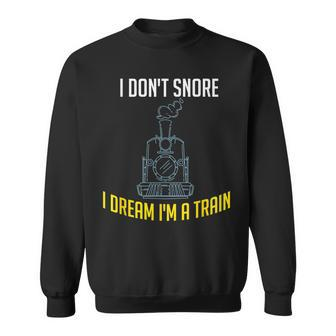 Train Snore Dream Commuter T Locomotive Steam Sweatshirt - Thegiftio UK