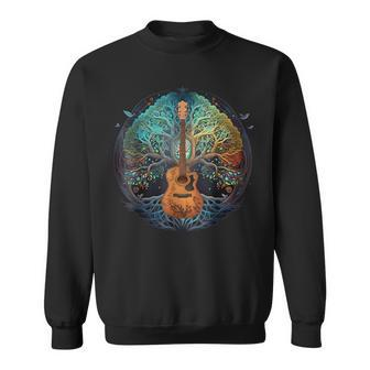 Tree Acoustic Guitar Sweatshirt - Thegiftio UK