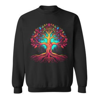 Tree Of Life Yggdrasil Spiritual Nature Mythology Midgard Sweatshirt - Thegiftio UK