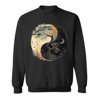 Tree Of Life Yin Yang Sweatshirt - Monsterry