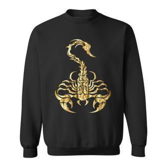 Tribal Scorpion Scorpio Astrology Zodiac Tattoo Sweatshirt - Monsterry