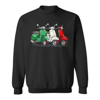 Tricolore Mit Italienischer Flagge Italienischer Roller Sweatshirt - Geschenkecke