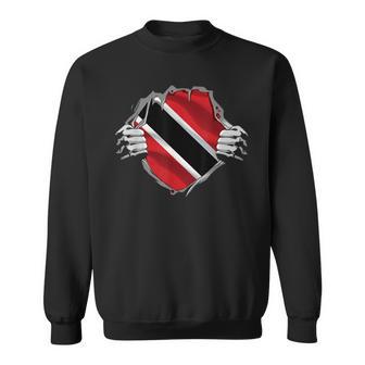 Trinidad And Tobago Clothing Trini Flag Roots Trinidadian Sweatshirt - Monsterry