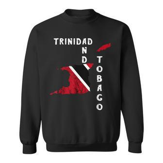 Trinidad And Tobago Map Pride Trinidadian Roots Flag Sweatshirt - Seseable