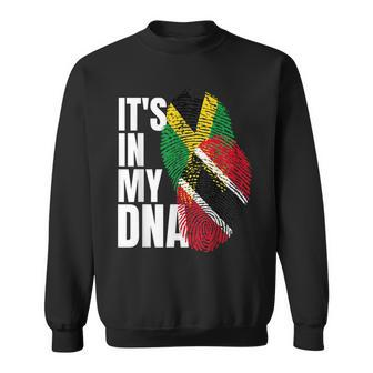 Trinidadian Plus Jamaican Mix Dna Flag Heritage Sweatshirt - Thegiftio UK