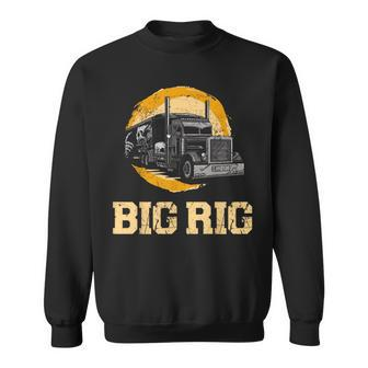 Trucker Truck Driver Vintage Big Rig Sweatshirt - Monsterry UK