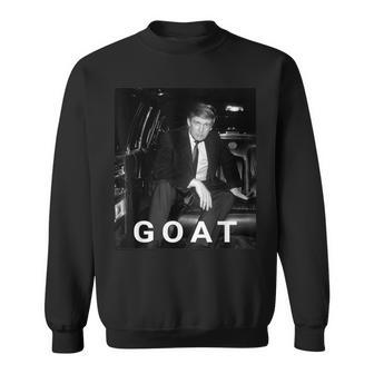 Trump Goat Republican Conservative Trump 2024 Sweatshirt | Mazezy CA