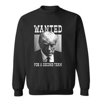 Trump Hot Wanted For Second Term 2024 On Back Sweatshirt - Seseable
