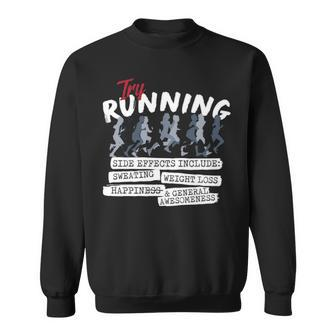 Try Running Running Sweatshirt | Mazezy