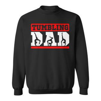 Tumbling Dad Athletes Acrobats Gymnasts Flips Father's Day Sweatshirt - Monsterry CA
