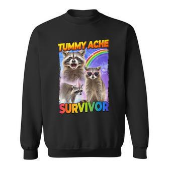 Tummy Ache Survivor Raccoon Sweatshirt - Monsterry AU