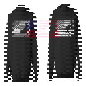 Turkey Hunting T American Flag Usa 4Th Of July Bird Sweatshirt - Monsterry